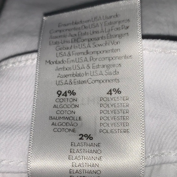 MOTHER The Insider Crop Step Fray in Fairest of them All White Jeans Denim 31 - Picture 16 of 16